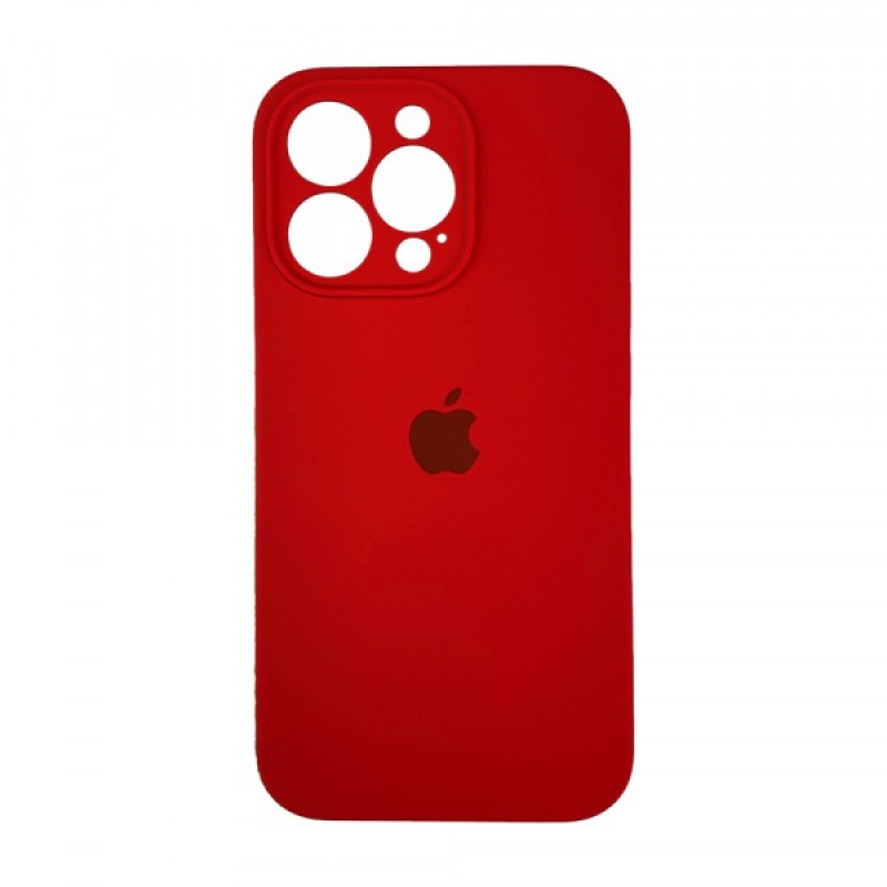 Silicone Case Full Camera for iPhone 15 Pro Max (18) RED