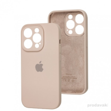 Silicone Case Full Camera for iPhone 15 Pro Max (19) pink sand	 Бежевий