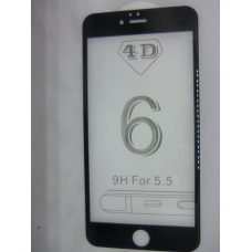 Захисне скло 4D Iphone 6plus Black (чорний)