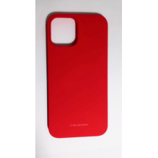 Чехол-накладка Silicone  Molan Cano SF Jelly для Apple iPhone 12 Pro Max 6.7“ (black) Червоний