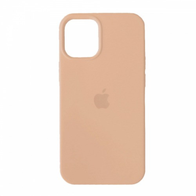 Silicone Case Full для iPhone 15 Plus закритий низ / 15+ (14) pink sand бежевий