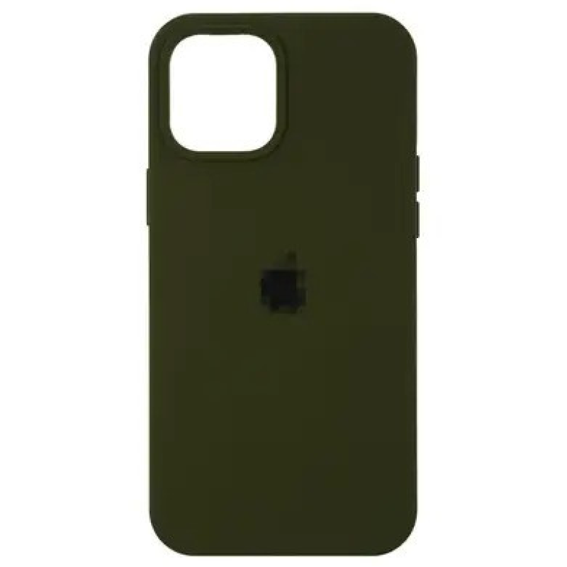 Silicone Case Full для iPhone 15 Plus закритий низ / 15+ (48) virid Хакі