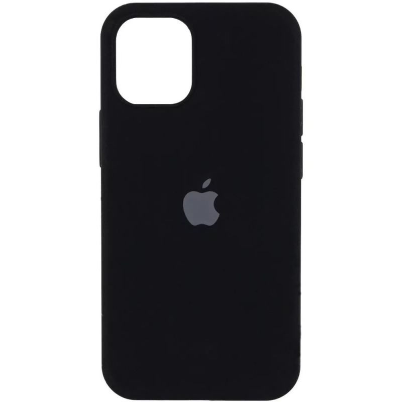Silicone Case Full для iPhone 15 Pro Max /15 про макс закритий низ (15) pebble Темно-сірий
