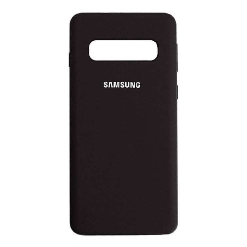 Silicone Case Full для Samsung S10 Black черный закрі