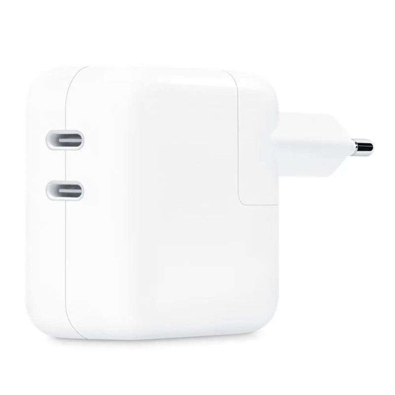 Зарядний пристрій для Apple 35 W Dual USB-C Port Compact Power Adapter (OEM) (white)