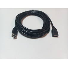 USB-подовжувач 5 м чорний із фільтром