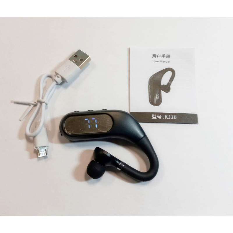Бездротова гарнітура KJ10 Bluetooth 5.0 світлодіодний дисплей