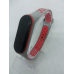 Ремінець перфорований Sport браслет Mi Band 3/4 мі бенд 3/4 колір сіро-червоний
