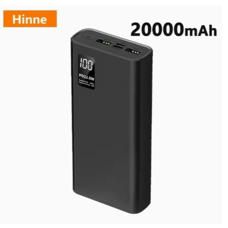 Повербанк Hinne 20000 mAh з LED-дисплеєм і швидким заряджанням 22.5W