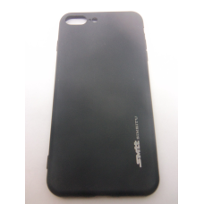 Чохол силіконовий чорний матовий SMTT для iPhone 7/8 plus