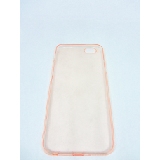 Чохол силіконовий супер тонкий Oucase Ultra Slim Unique SKID iPhone6/6S прозорий рожевий