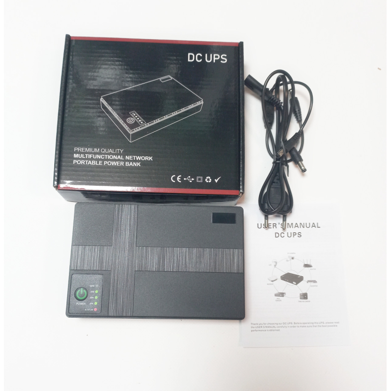 Mini UPS ДБЖ DC1018P 5V9V12V 10400mah 18 Вт для камери, роутера, сигналізації DC1018P