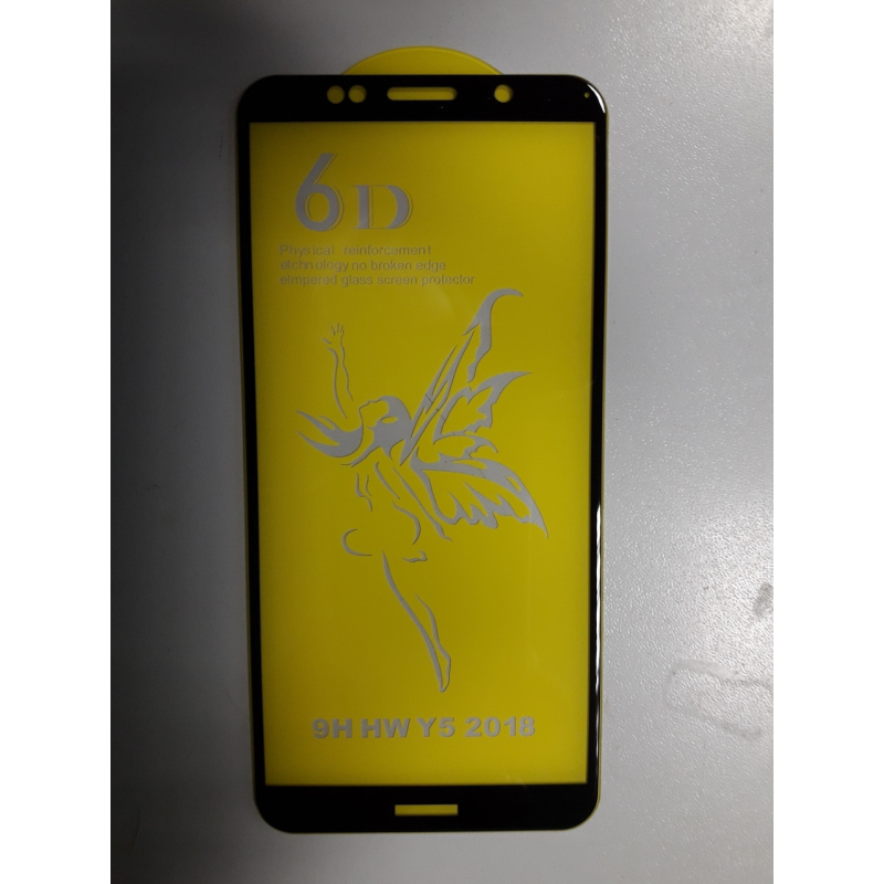 Захисне скло 6D Huawei Y5 2018 Black чорний