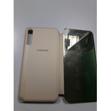 Чохол-книжка Clear View Standing Cover для Samsung A750 Galaxy A7 (2018) золотистий