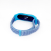 Ремінець для фітнес браслета MiBand 3/4 нейлон мі бенд 3/4 блакитний
