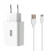 СЗУ XO QC 3.0 L36 18W/1USB + кабель Type-C White