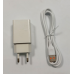 Адаптер живлення/Сітове ЗП DENMEN DC02V + кабель Micro USB (5V/2.1A/2USB) White