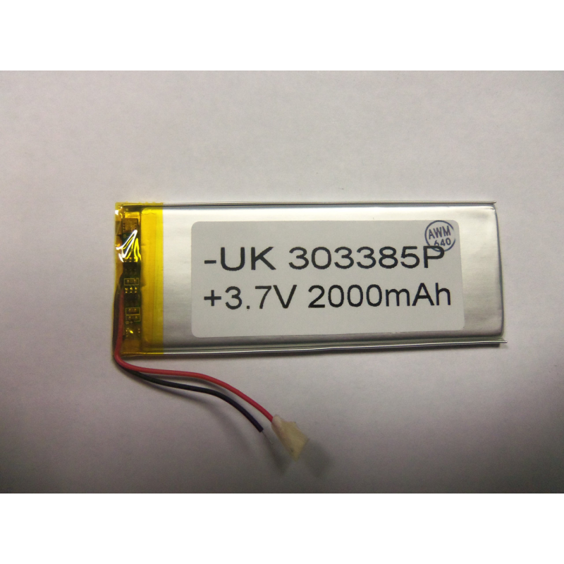 Внутрішній Акумулятор 3*33*84 (2000 mAh 3,7 V) 303385 AAA клас