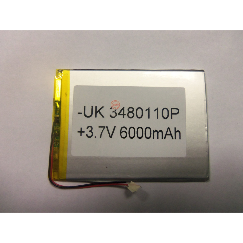 Внутрішній Акумулятор 3.2*80*110 (6000 mAh 3,7 V) 3480110 AAA клас