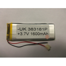 Внутрішній Акумулятор 3,2*30*87 (1600 mAh 3,7 V) 383181 AAA клас