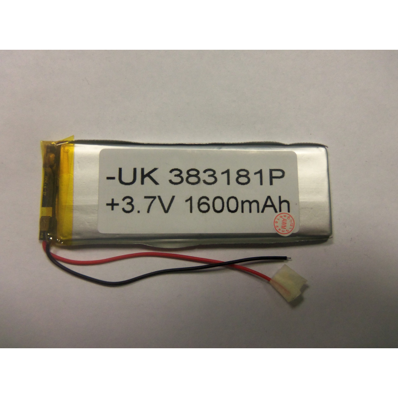 Внутрішній Акумулятор 3,2*30*87 (1600 mAh 3,7 V) 383181 AAA клас