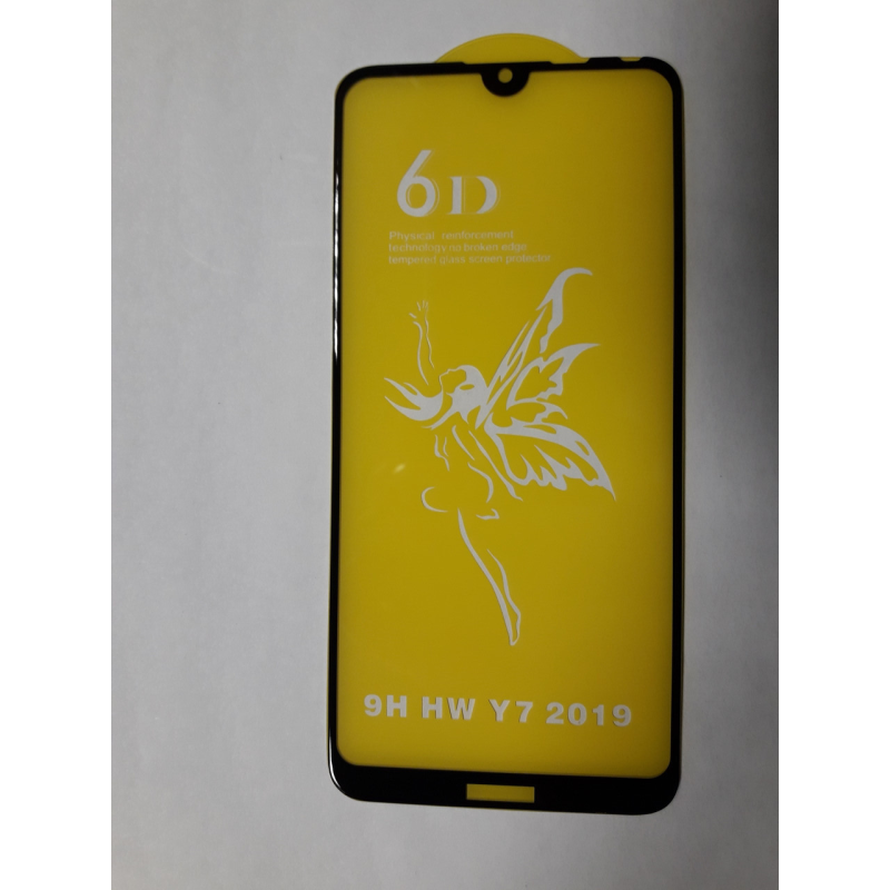 Захисне скло 6D PREMIUM Huawei Y7 2019 Black чорний