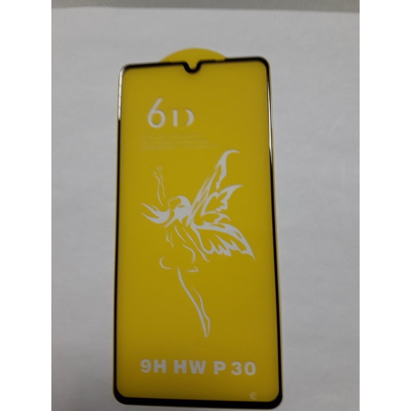 Захисне скло 6D Huawei P30 Black чорний
