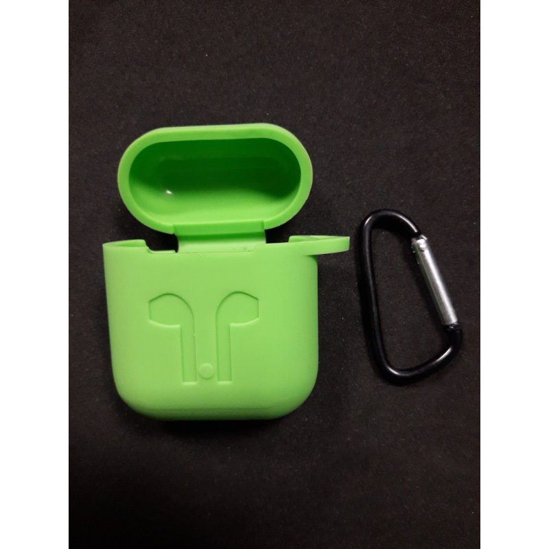 Чохол для навушників case Apple Airpods зелений