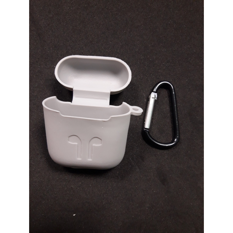 Чохол для навушників case Apple Airpods світло сірий