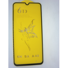 Захисне скло на весь екран 6D Premium для Samsung A40 Galaxy A40 (2019) чорний