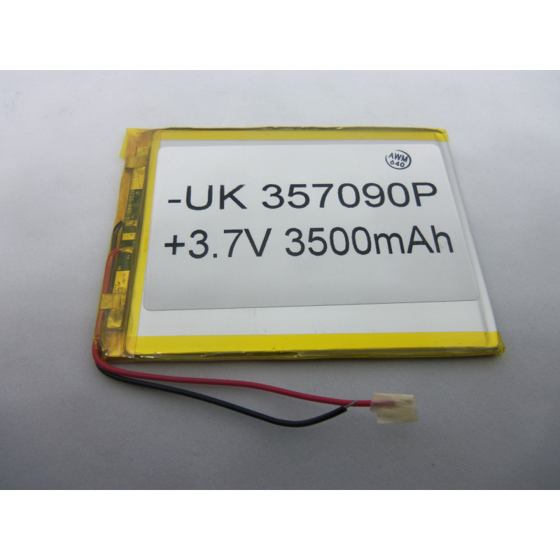 Акумулятор для планшета 3,5*70*92 (3500 mAh 3,7 V) 357090 АААА клас в Запоріжжі