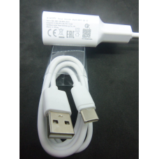 Мережевий зарядний пристрій(СЗУ) 5v 2a з кабелем usb 2.0 Type-c для телефонів і планшетів колір білий