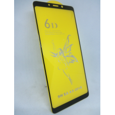Захисне скло для Samsung Galaxy А9 2018 р 6D PREMIUM на весь екран чорний