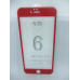 Захисне скло 4D Iphone 6plus Червоний