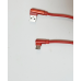 Кабель USB — Type-C з функцією швидкого заряджання ткане обплетення кутовий USB to Type-C червоний 1 м