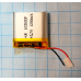 Акумулятор 102035 iс захистом PCM (Li-Pol 3.7 В 1100 мА-год), (10*20*35 мм) 2 Pin (проводи). вага 11,44 г.