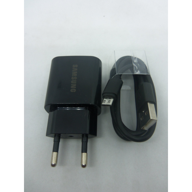 Мережевий зарядний пристрій EP-TA600 Fast Charger 5V 9V 2A з кабелем micro USB колір чорний