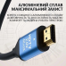 Кабель HDMI-HDMI (2.0V) 2K*4K 3 м Чорний із блакитним