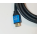 Кабель HDMI-HDMI (2.0V) 2K*4K 5 м Чорний з блакитним