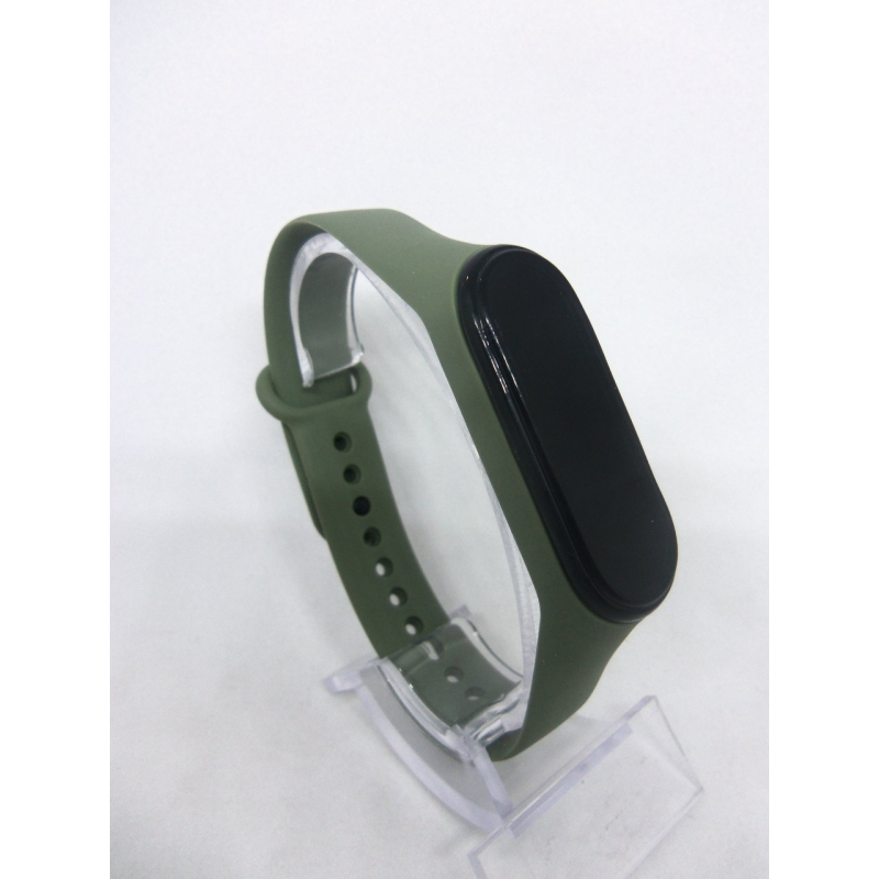 Ремінець силіконовий браслет Mi Band 3/4 MiBand 3/4 мі бенд 3/4 колір хакі