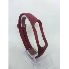 Ремінець силіконовий браслет Mi Band 3/4 MiBand 3/4 мі бенд 3/4 колір бордовий