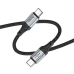 Кабель PD Кабель HOCO X102 Fresh 60W charging data cable Type-C to Type-C 1m. чорний