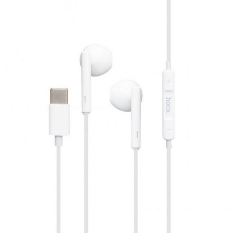 Навушники гарнітура Hoco M65 з мікрофоном Type-C White
