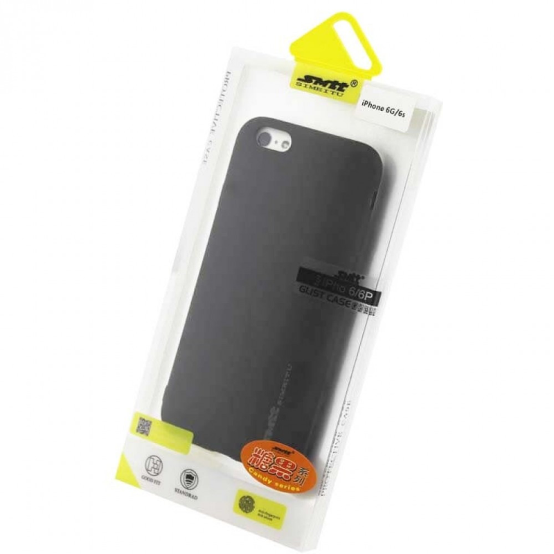 Чохол силіконовий чорний SMTT для iPhone6/6S