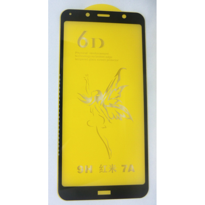 Захисне скло 6D Xiaomi Redmi Mi 7A чорний