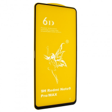 Захисне скло 6D Xiaomi Redmi Note 9 PRO MAX /Mi 10T/Mi10Pro чорний