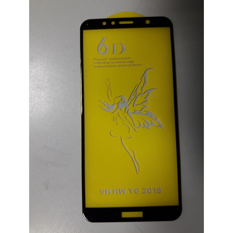 Захисне скло 6D Оригінал Huawei Y6 2018 Black чорний