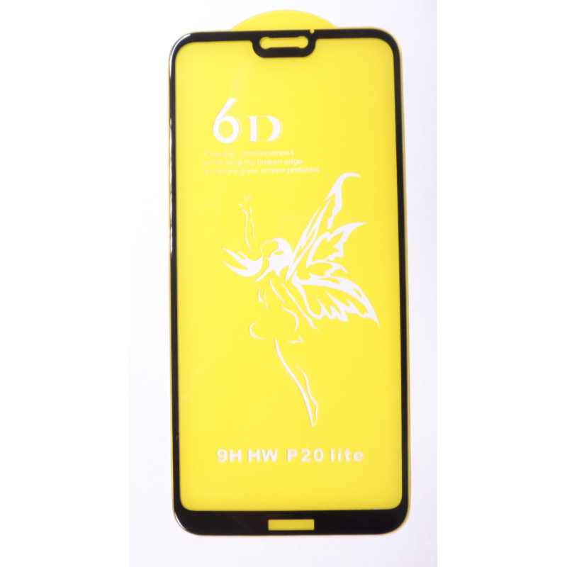 Захисне скло 6D Huawei P 20 Lite Black чорний