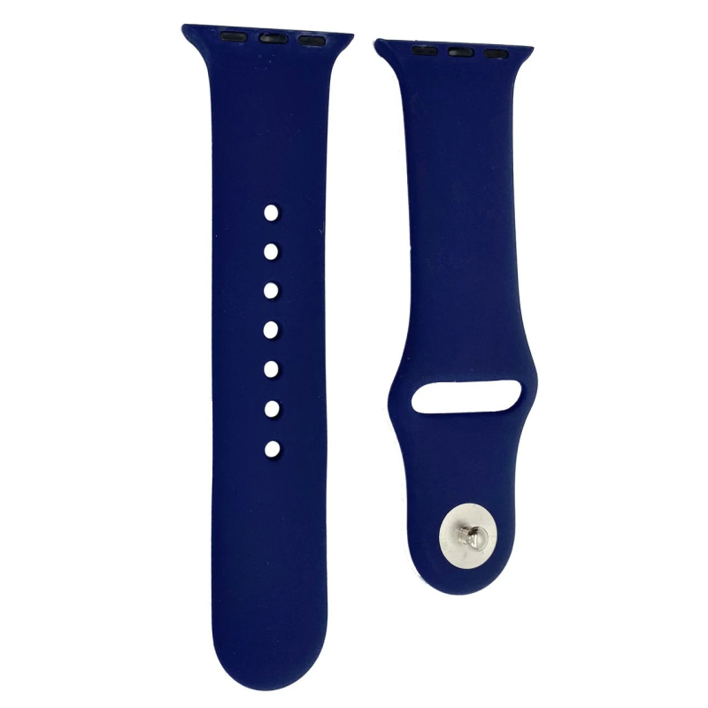 Браслет, силіконовий ремінець для Apple Watch 38-40 mm темно-синій