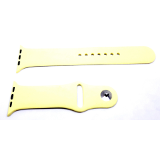 Браслет, силіконовий ремінець для Apple Watch 42-44 mm жовтий